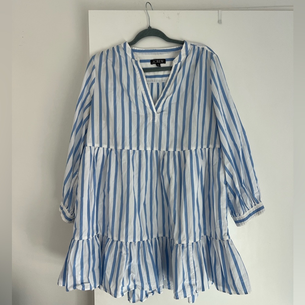 J. Crew - Blue and White Striped Dress - Size Medium